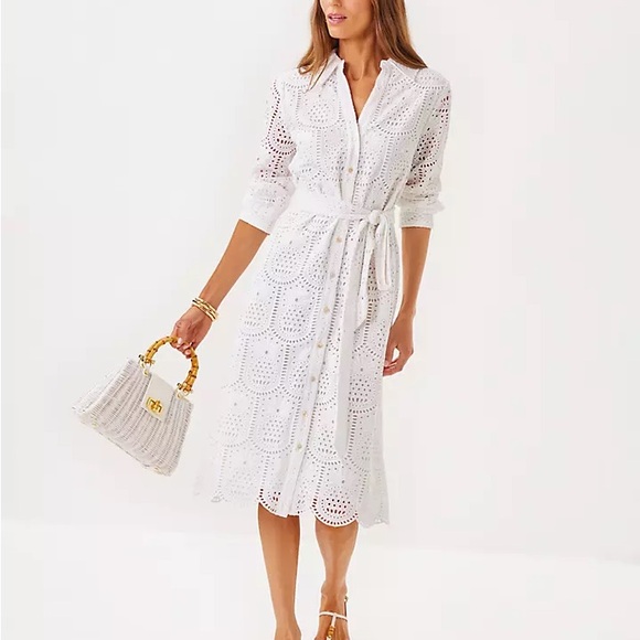 Lilly Pulitzer Dresses & Skirts - NWT Lilly Pulitzer Eira Midi Shirt Dress